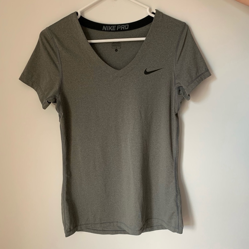 Gray athletic Nike T-shirt